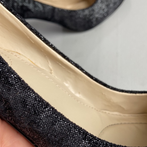 Calvin Klein Elara Black/Silver High Heels Size 6.5 - Picture 12 of 14